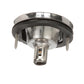 Transom Light w/ Stainless Steel Flange, Round/ Vertical Mount, 3in