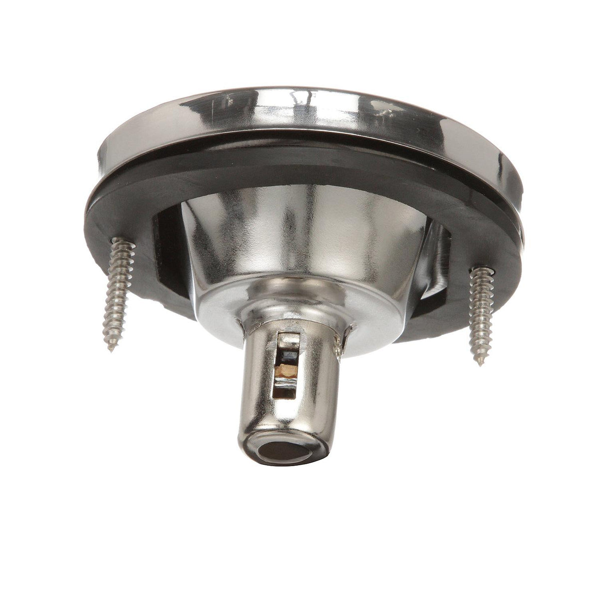 Transom Light w/ Stainless Steel Flange, Round/ Vertical Mount, 3in