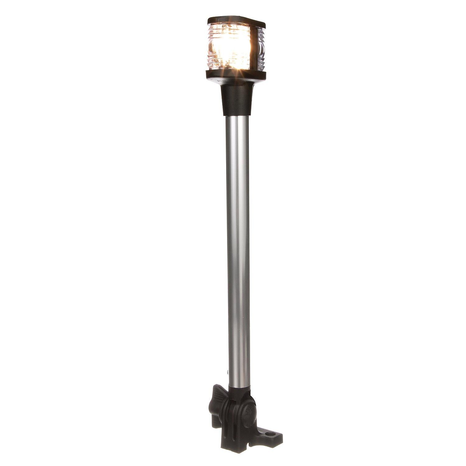Deluxe Fold-Down Masthead Light w/ Base, Horizontal Mount, 12-5/8 in.