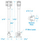 Deluxe Fold-Down Masthead Light w/ Base, Horizontal Mount, 12-5/8 in.