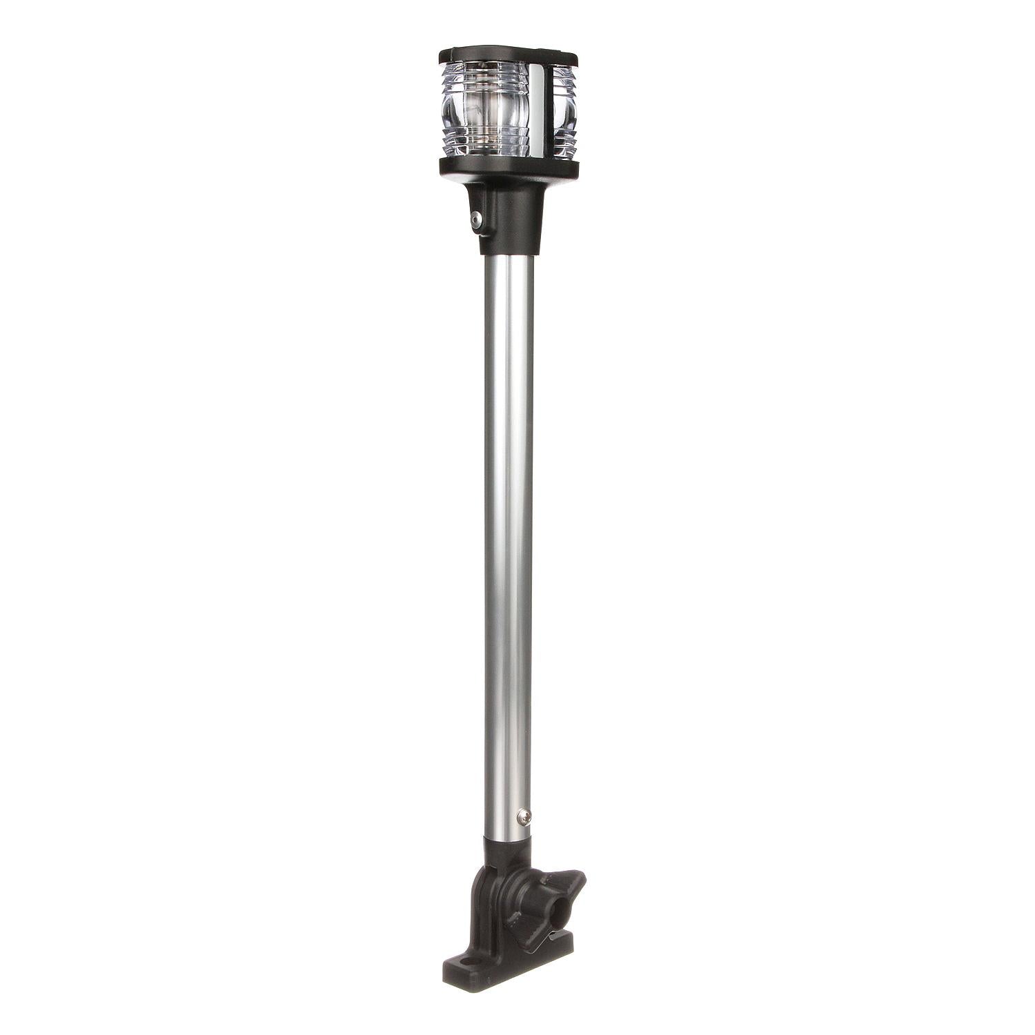 Deluxe Fold-Down All-Around Masthead Light w/ Base, Vertical V Type Mount, 12-5/8 in.