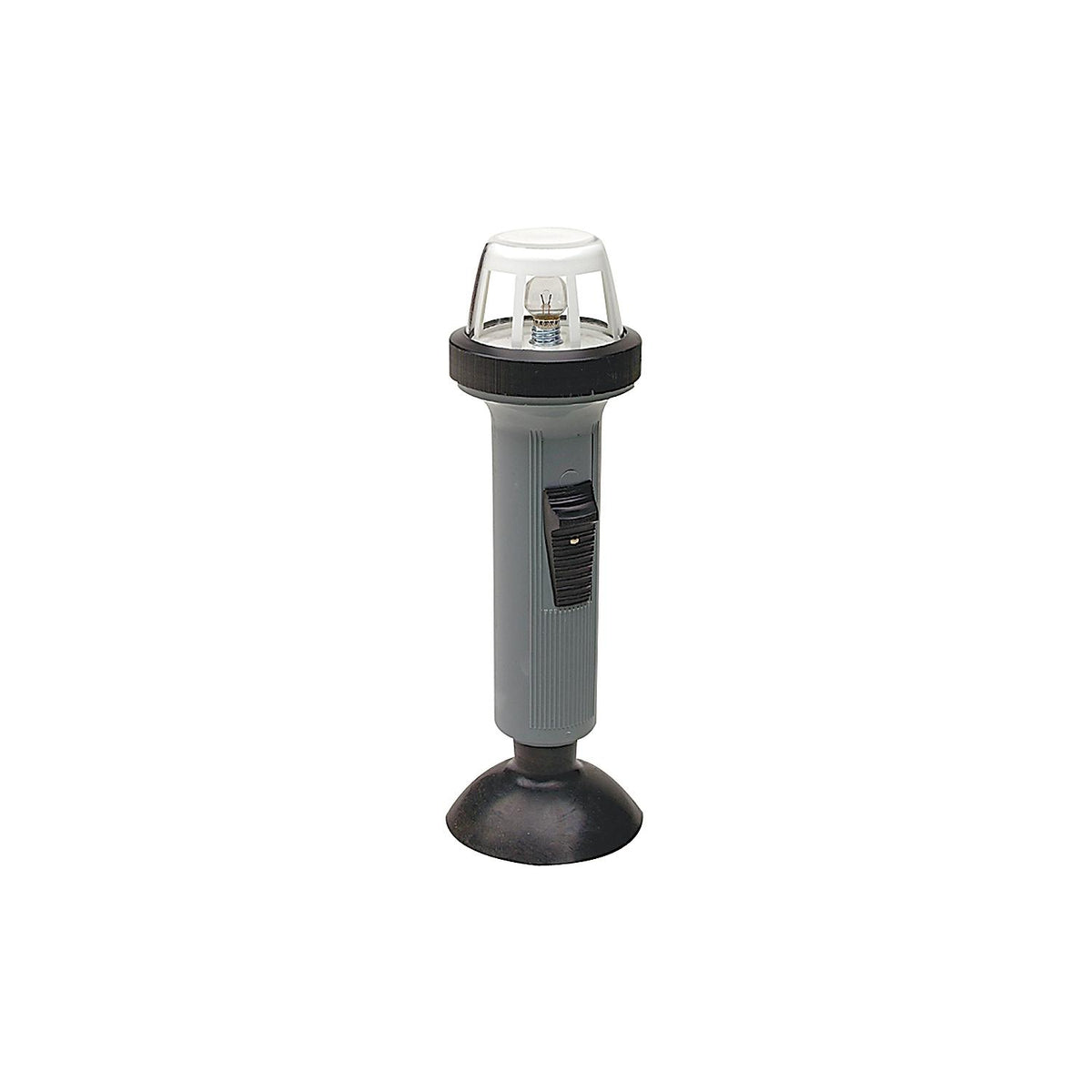 Portable Battery-Operated Nav Stern Light, Horizontal Suction Cup Mount, Grey