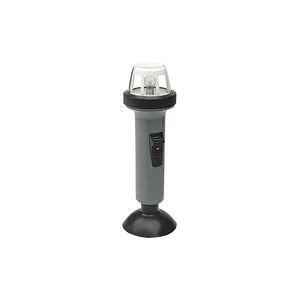 Portable Battery-Operated Nav Stern Light, Horizontal Suction Cup Mount, Grey