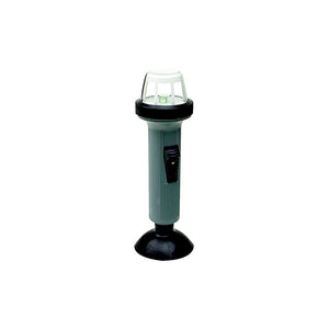 LED Portable Battery-Operated Nav Stern Light, Horizontal Suction Cup Mount, Grey