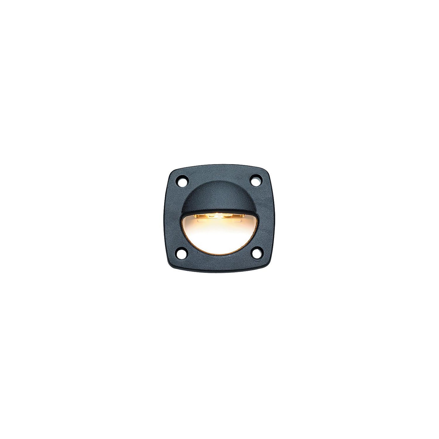 Fixed Utility Light, Black, 2-1/4in x 2-1/4in