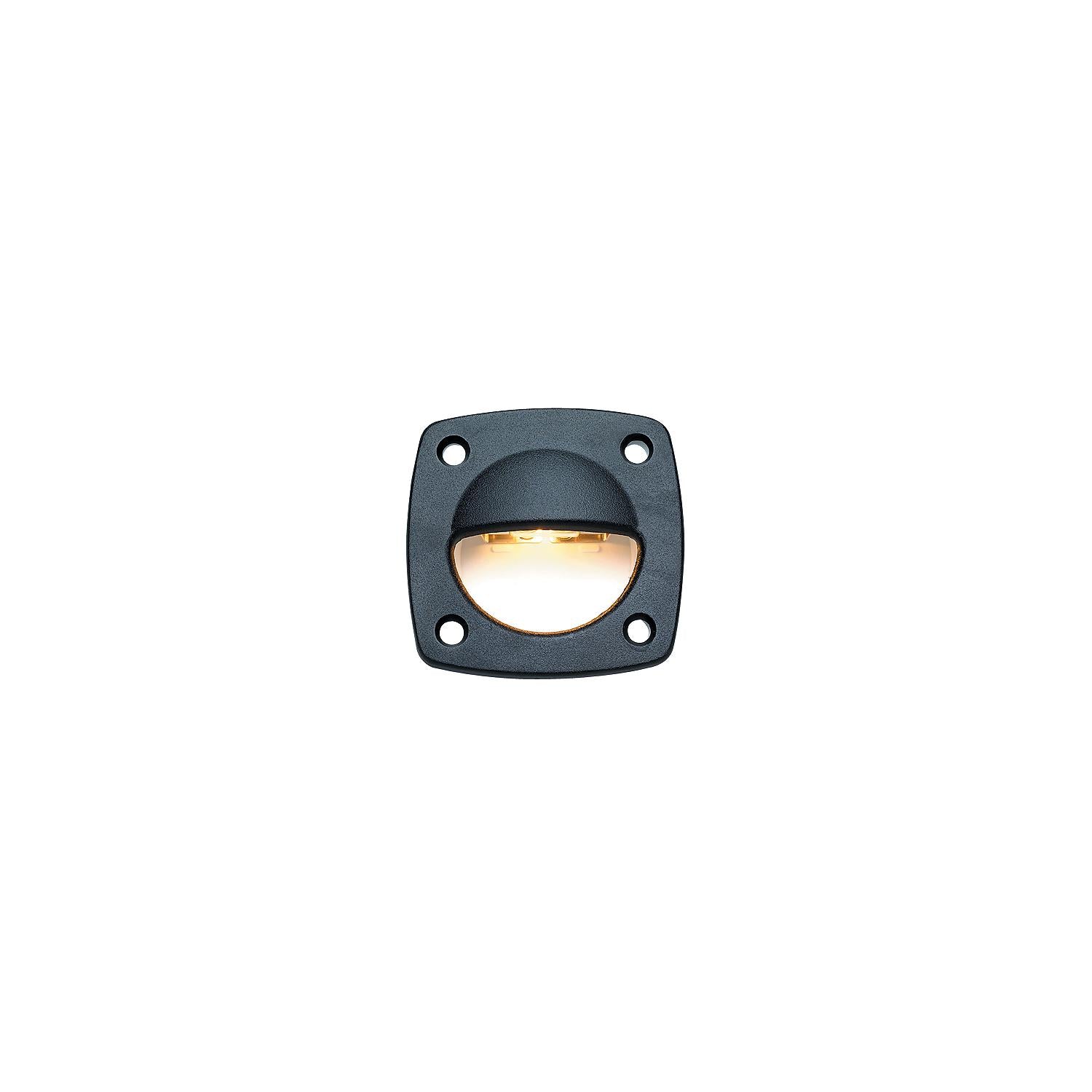 Fixed Utility Light, Black, 2-1/4in x 2-1/4in