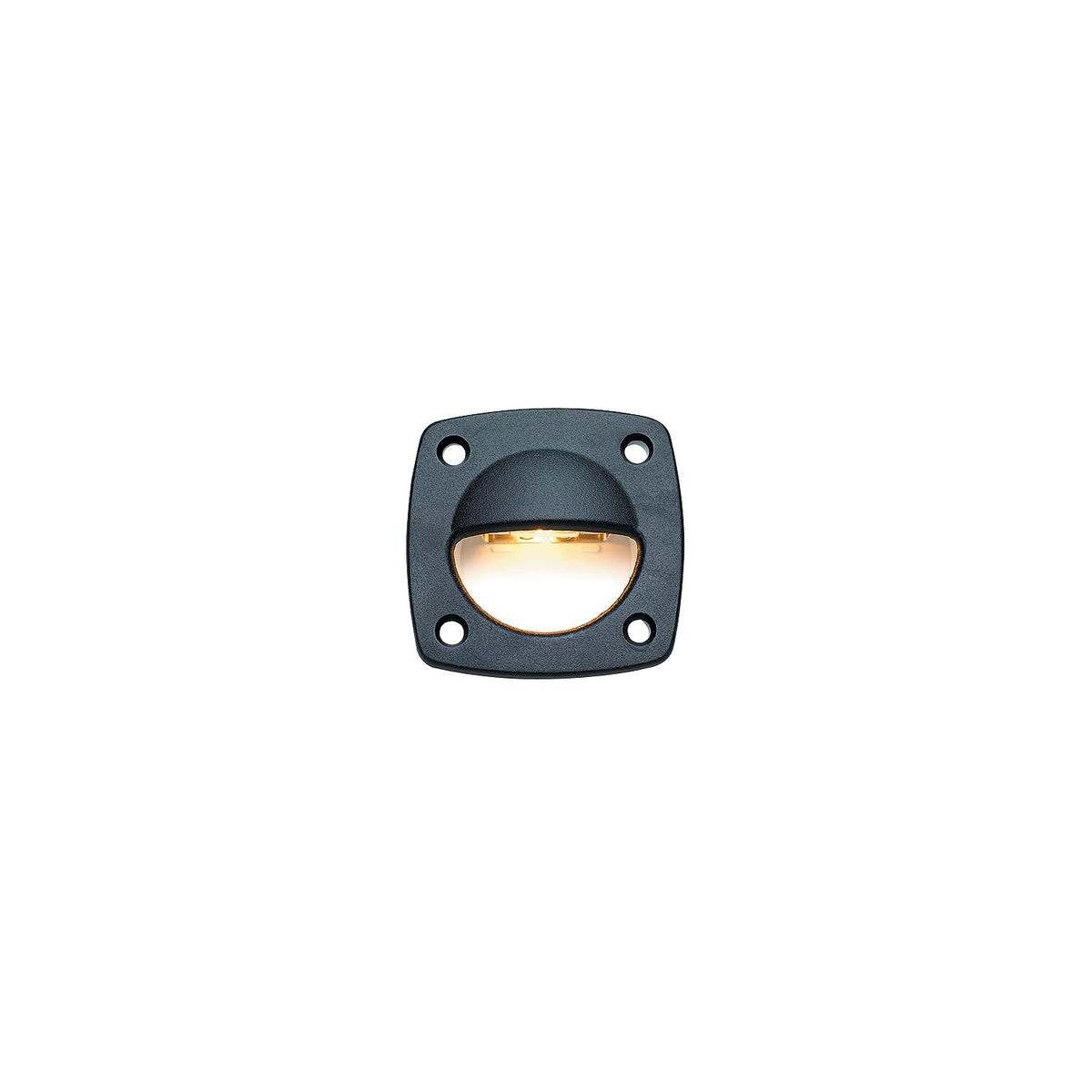 Fixed Utility Light, Black, 2-1/4in x 2-1/4in