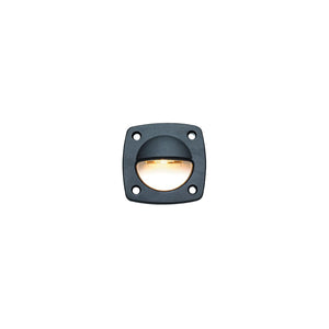 Fixed Utility Light, Black, 2-1/4in x 2-1/4in