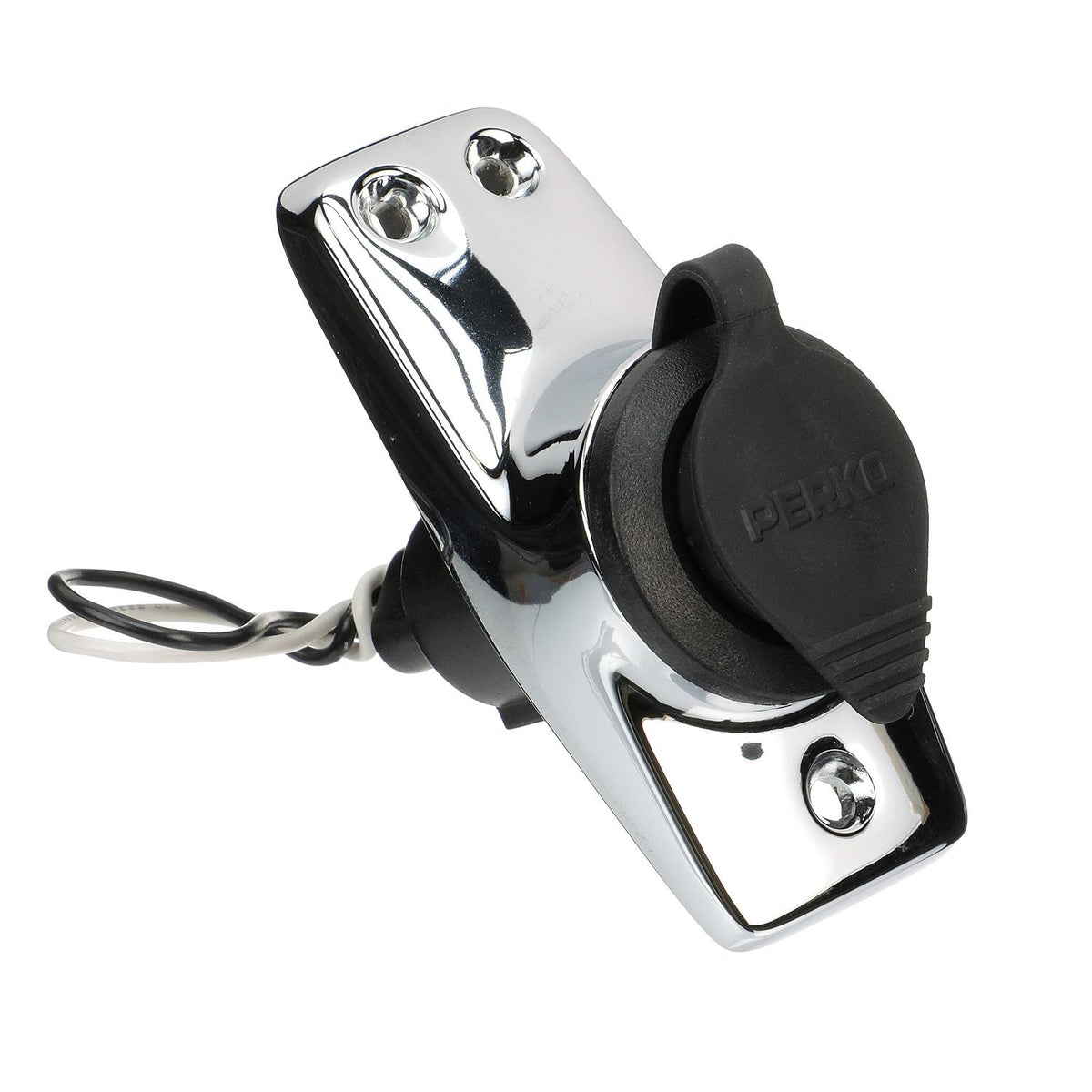 Spare Chrome-Plated Stern Light Base w/ Rubber Cover, Plug In Type