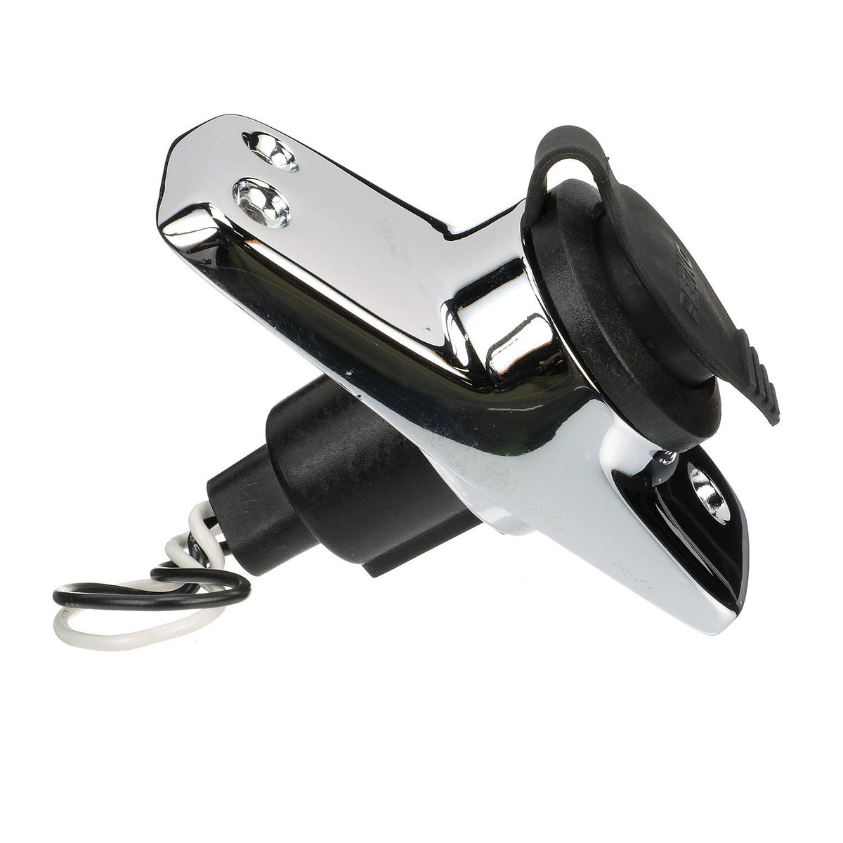 Spare Chrome-Plated Stern Light Base w/ Rubber Cover, Plug In Type