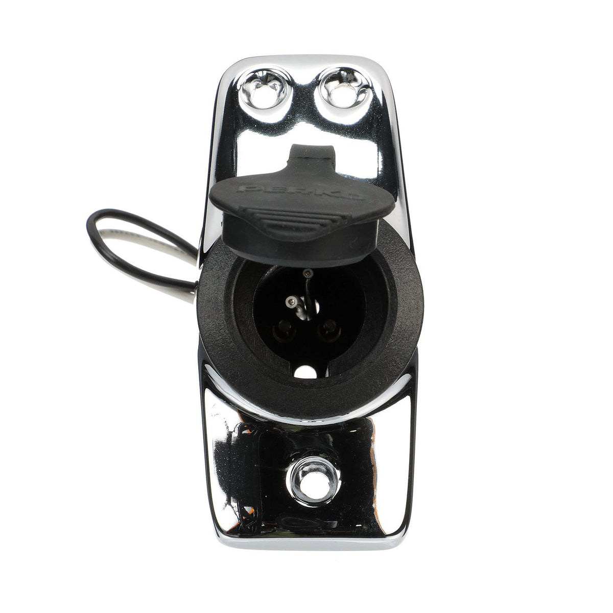 Spare Chrome-Plated Stern Light Base w/ Rubber Cover, Plug In Type