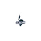 Spare Chrome-Plated Stern Light Base w/ Rubber Cover, Plug In Type