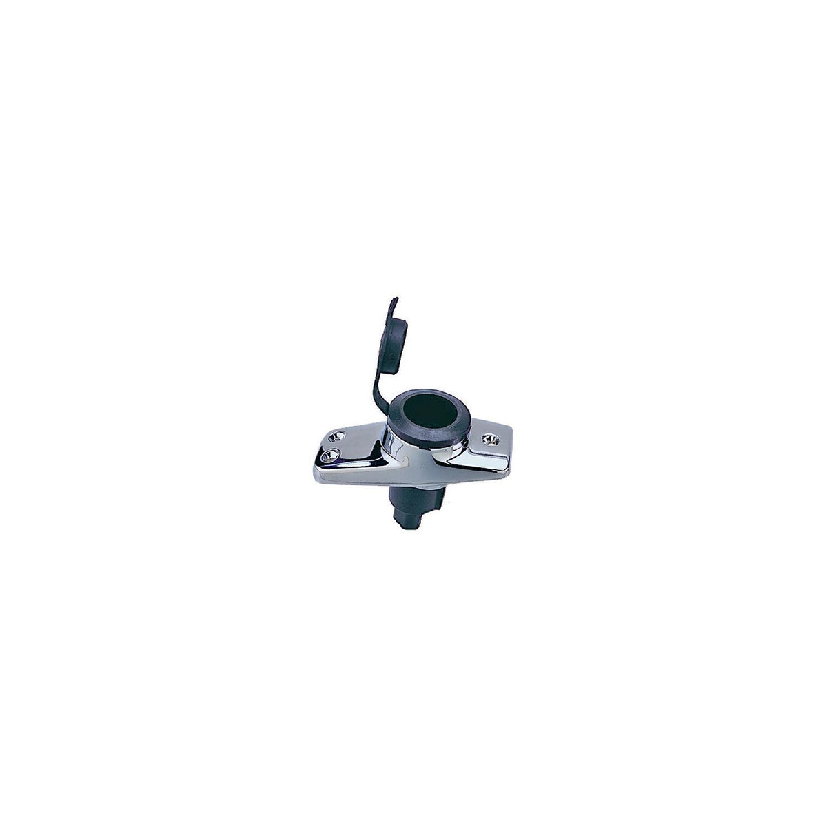 Spare Chrome-Plated Stern Light Base w/ Rubber Cover, Plug In Type