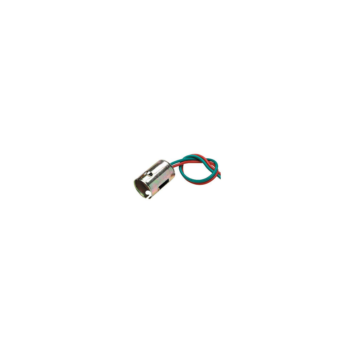 Bayonnet Socket, Brite Steel w/ 6in Wire Lead, 24v