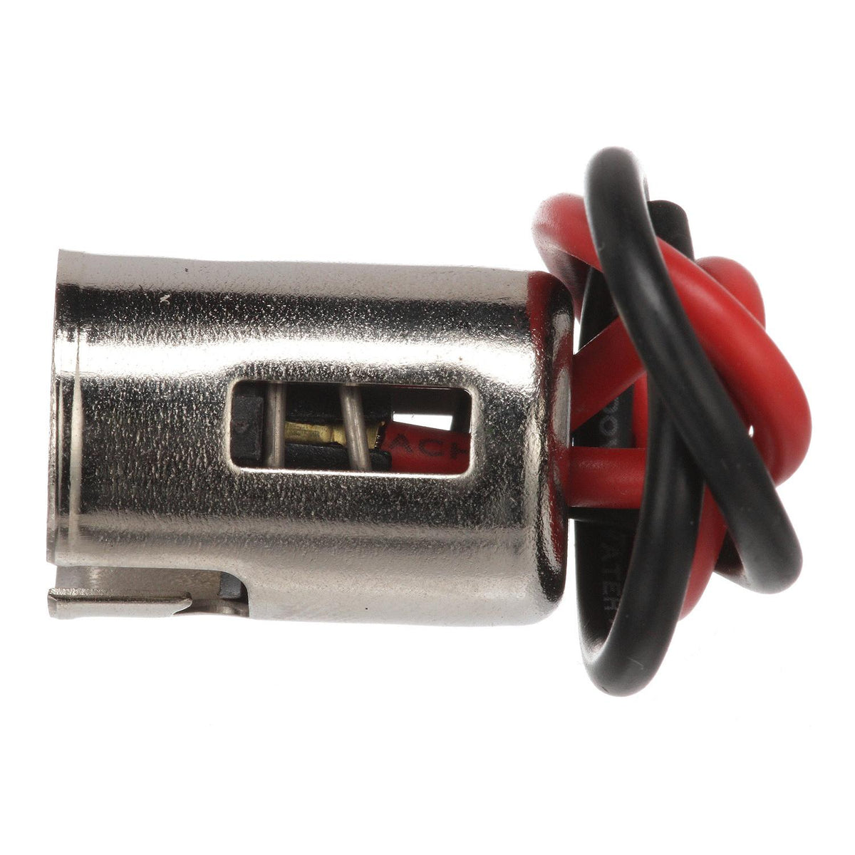 Bayonnet Socket, Chrome Plated Brass w/ 4in Wire Lead,12v