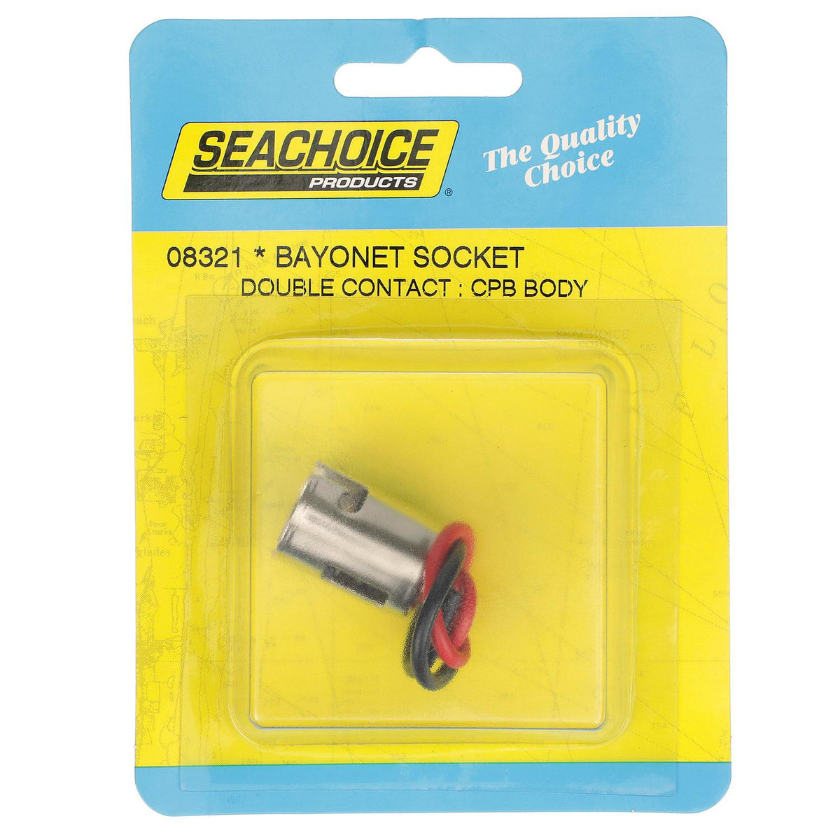Bayonnet Socket, Chrome Plated Brass w/ 4in Wire Lead,12v