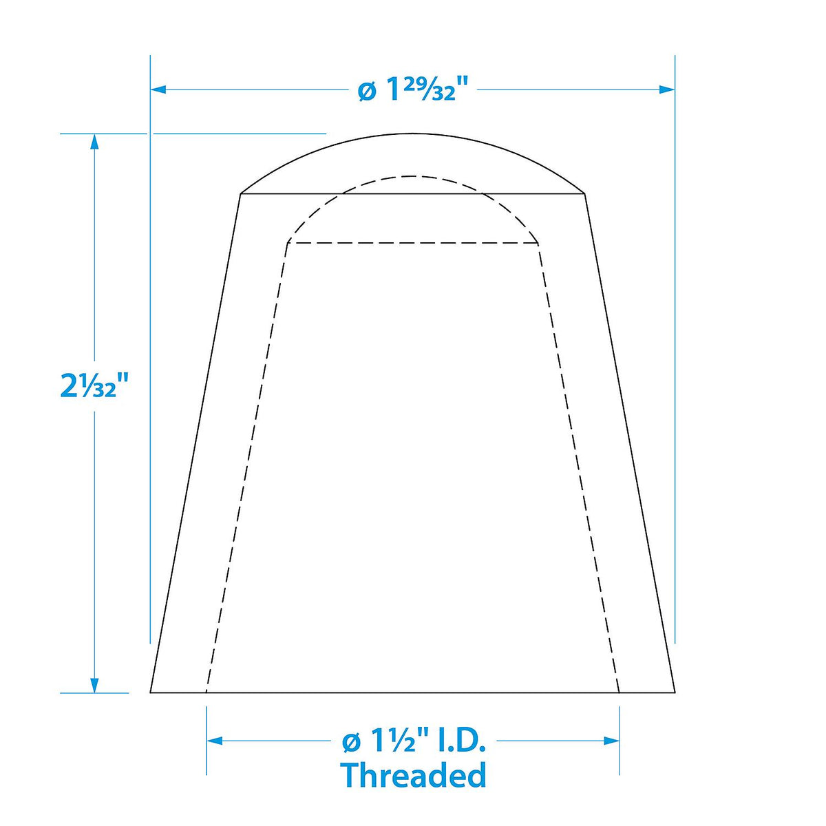 Replacement Globe All-Round Stern Light, Anti-Glare Globe