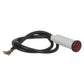 Incandescent Red Indicator Light, 14V, 6 in. Lead Wires, 5/16 in. Light