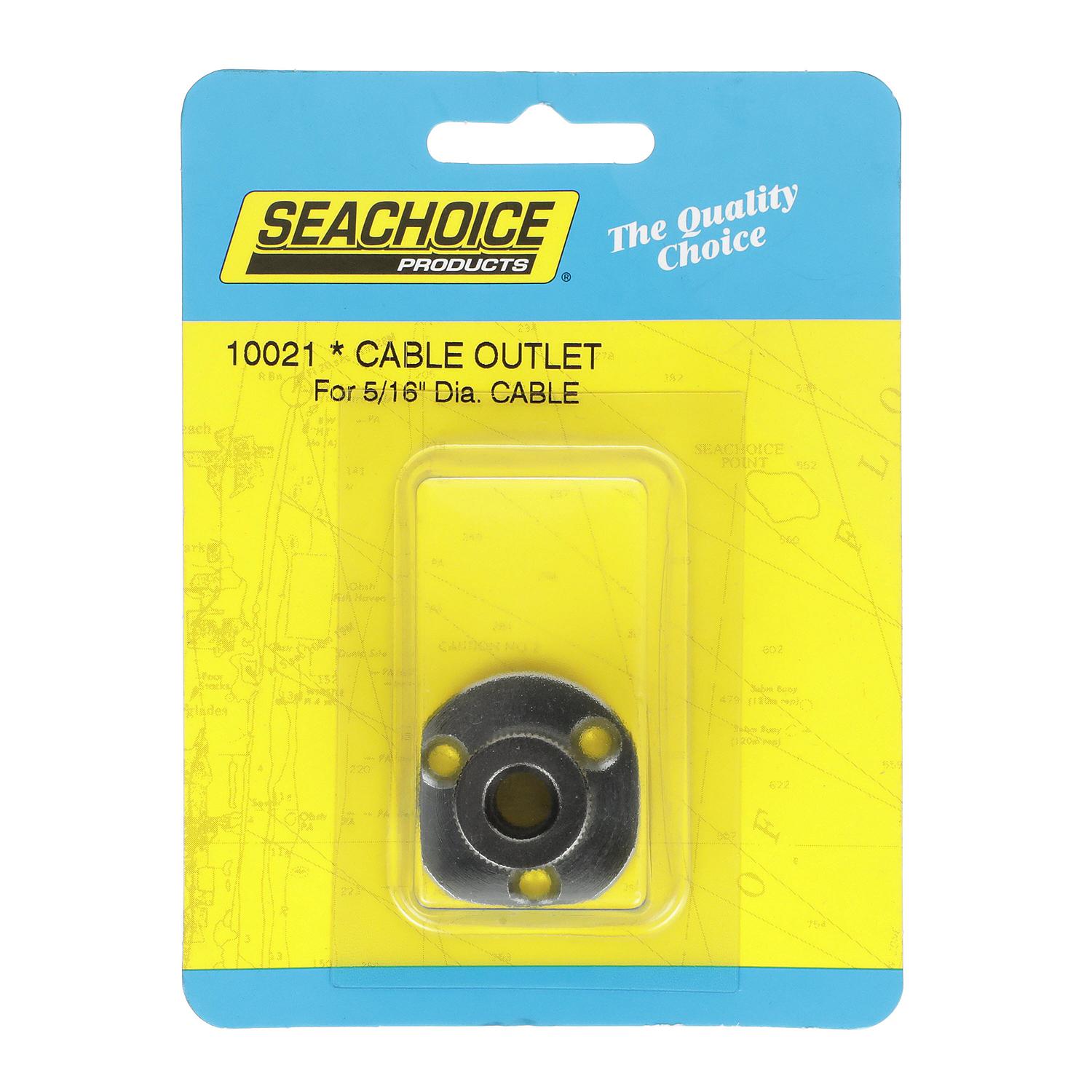 Chrome Plated Brass Cable Outlet - 5/16in