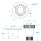 Deck Connector w/ Brass Double Contacts