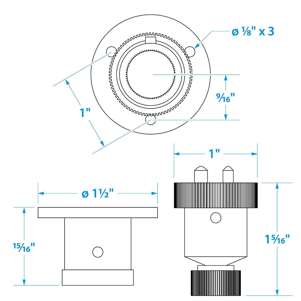 Deck Connector w/ Brass Double Contacts