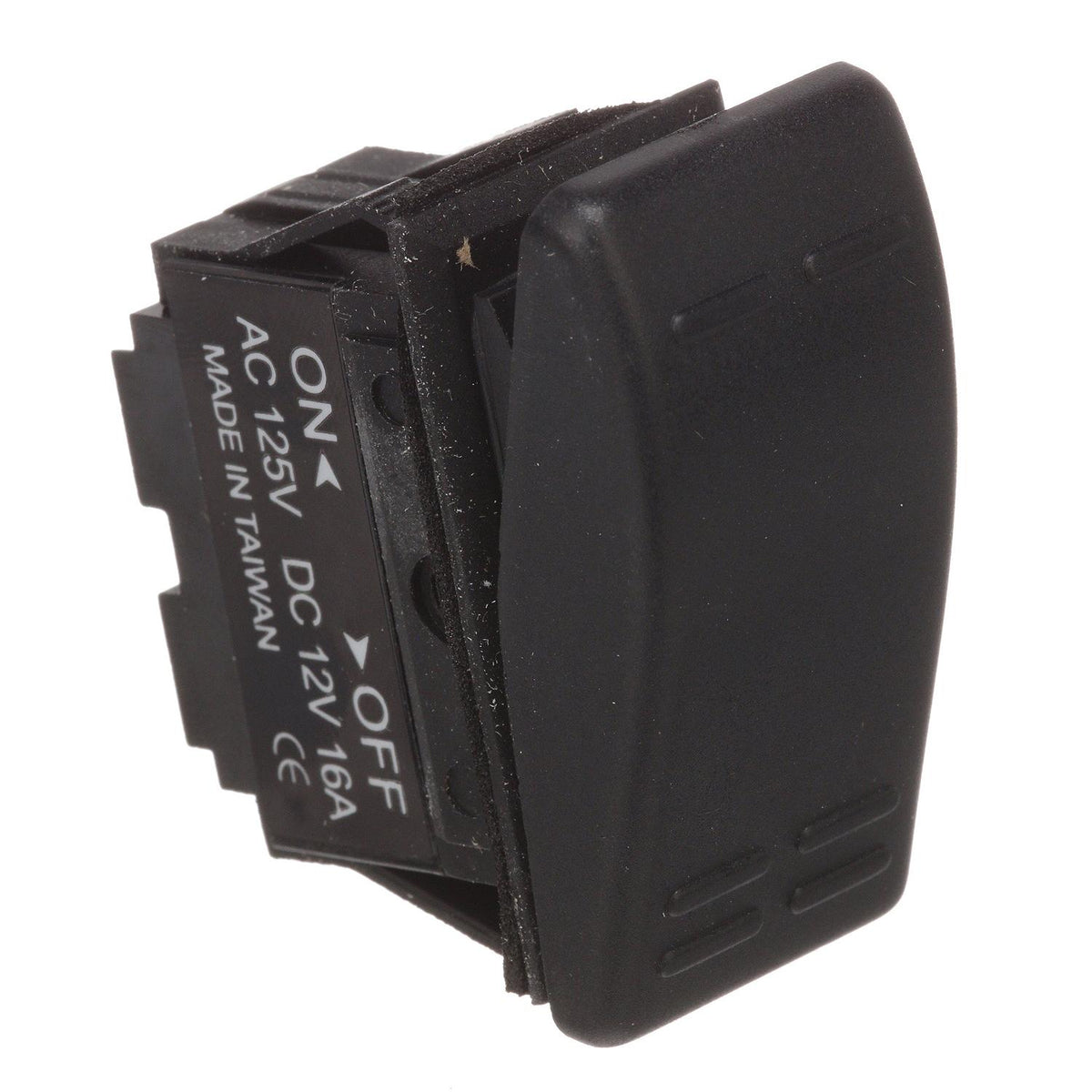 Non-Illuminated Rocker Switch, ON-OFF SPST Black