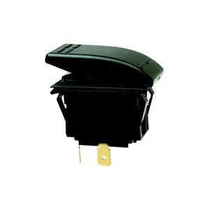 Non-Illuminated Rocker Switch, MOM-OFF-MOM SPDT Black