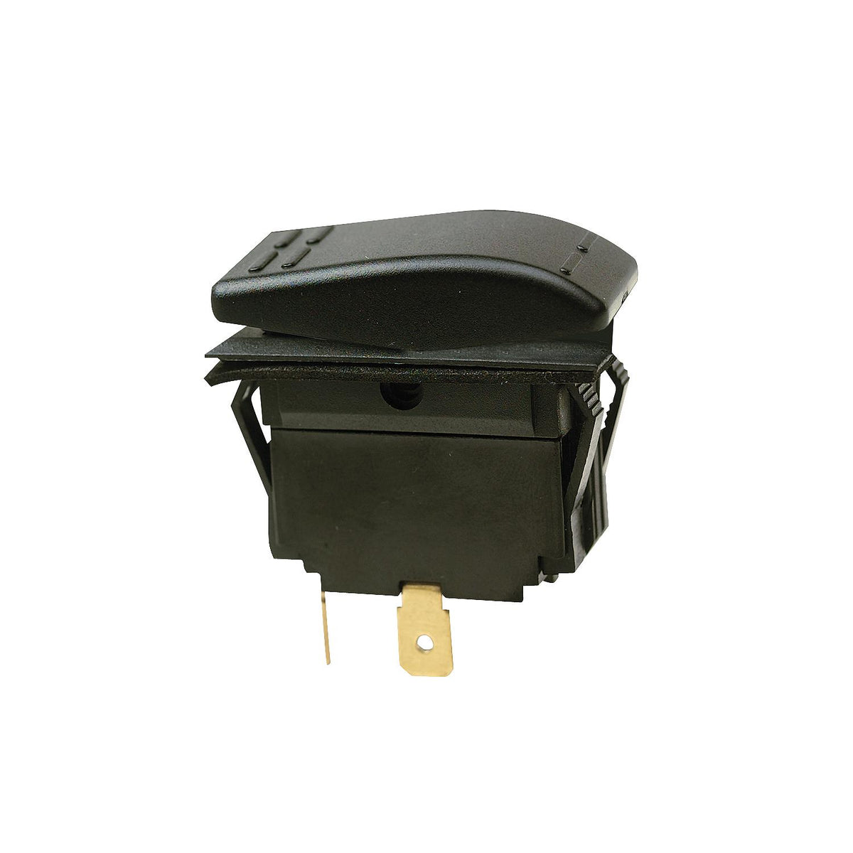 Non-Illuminated Rocker Switch, MOM-OFF SPST Black