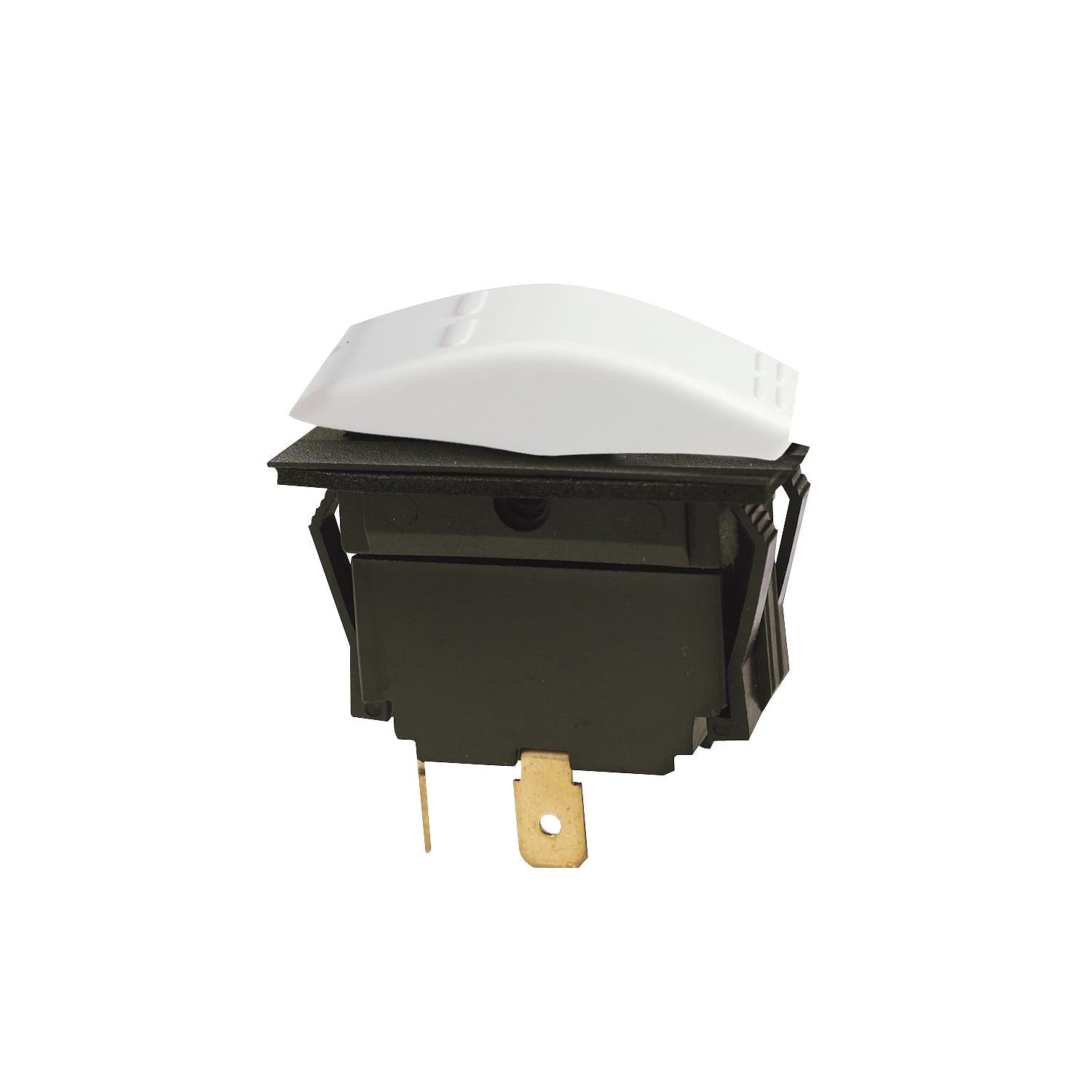 Non-Illuminated Rocker Switch, MOM-OFF SPST White