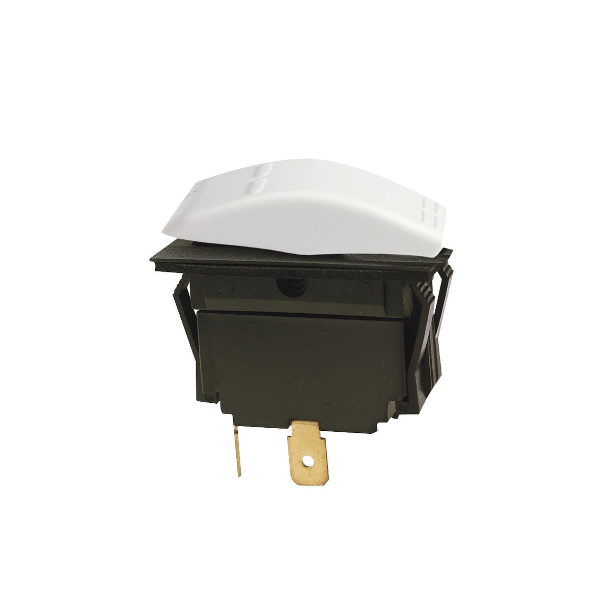 Non-Illuminated Rocker Switch, MOM-OFF SPST White