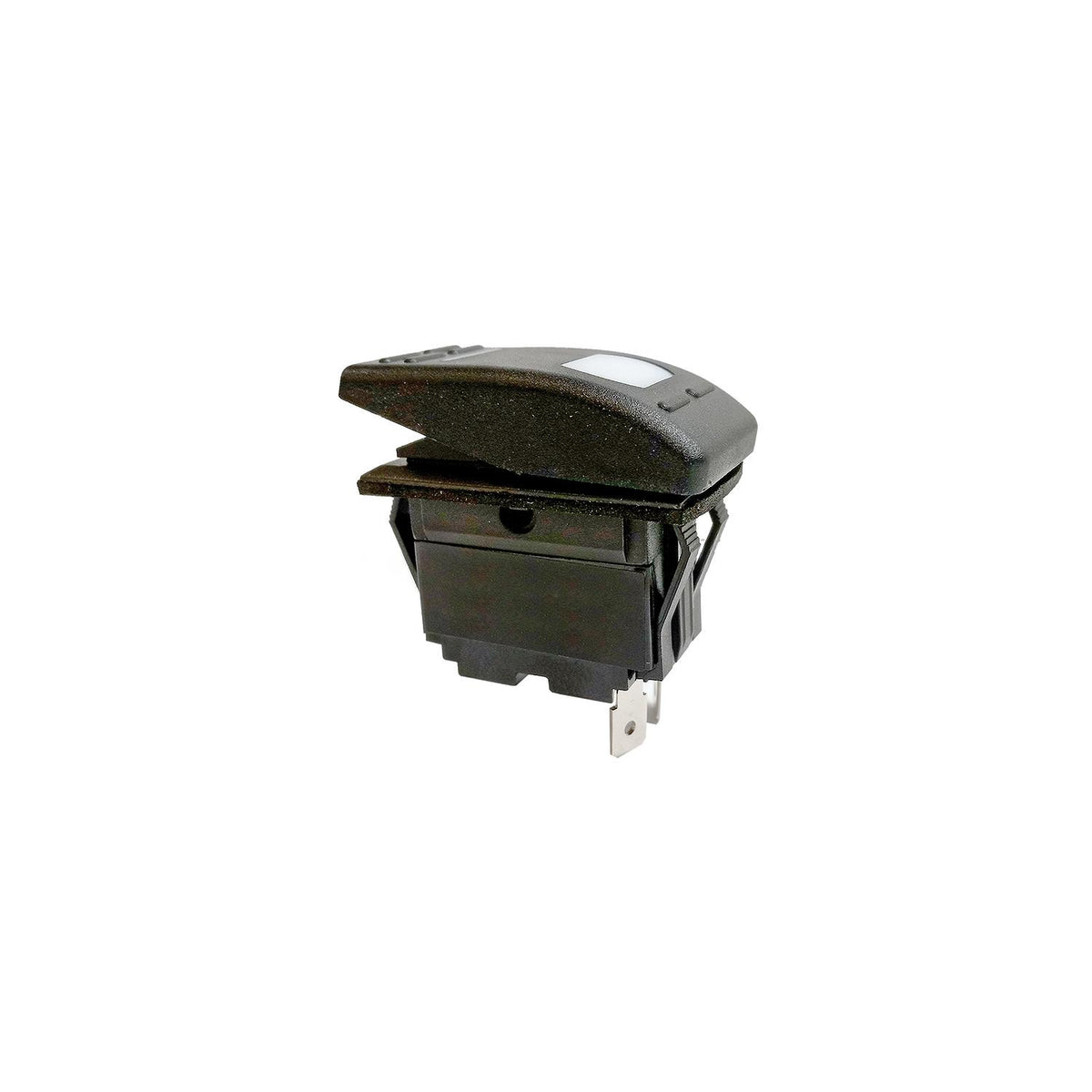 Illuminated Rocker Switch, ON-OFF SPST Black
