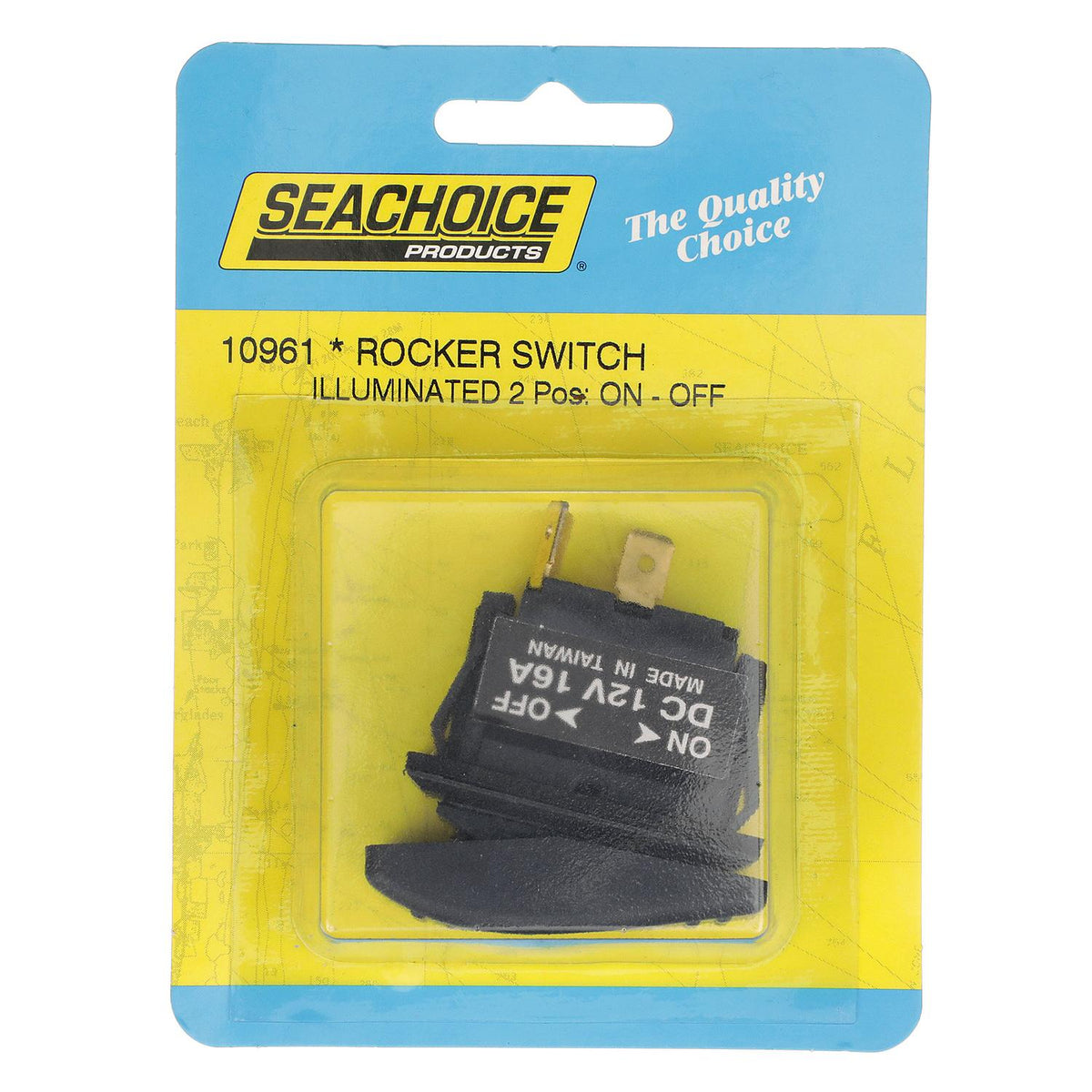 Illuminated Rocker Switch, ON-OFF SPST Black