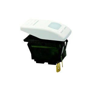Illuminated Rocker Switch, ON-OFF-ON SPDT Black
