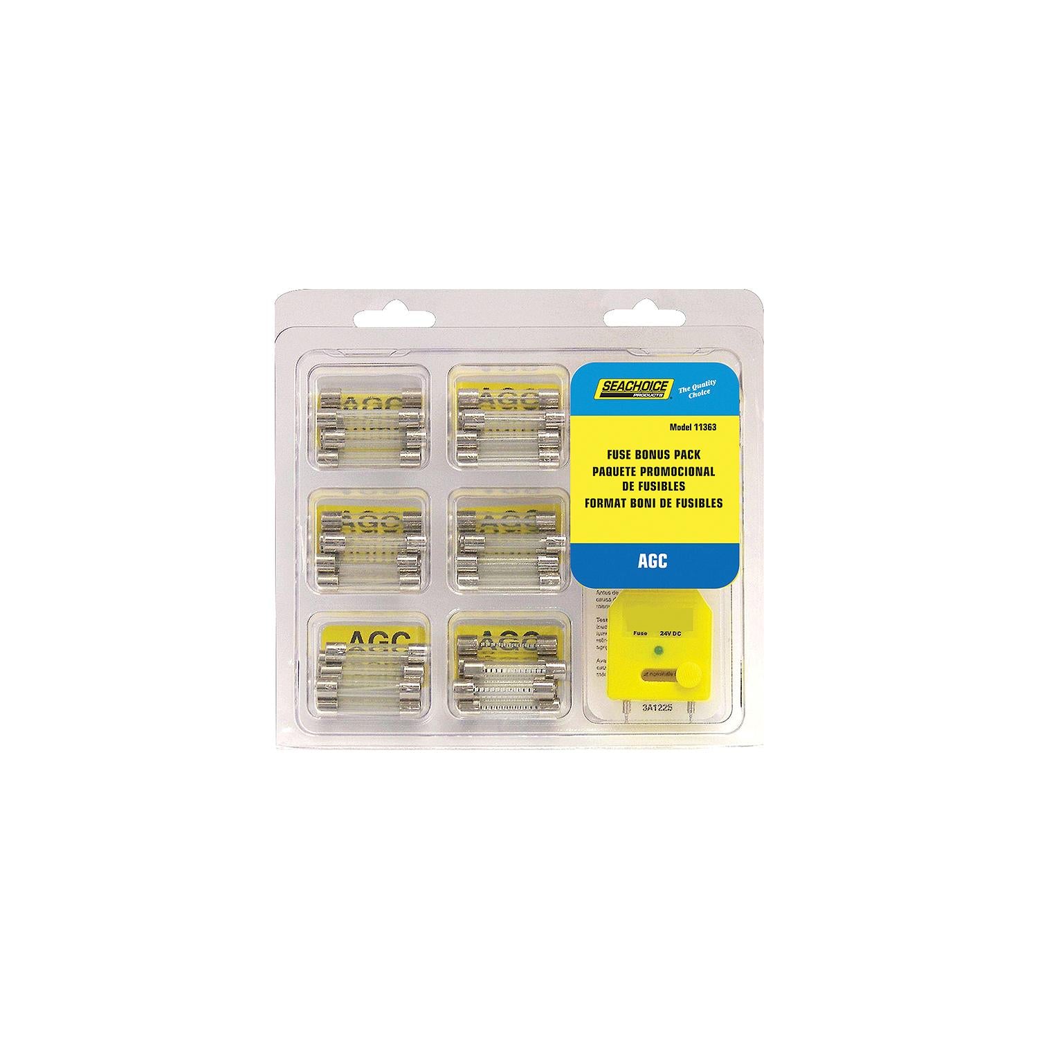 AGC Fuse Bonus Pack, Contains 60 Assorted AGC Fuses & Tester