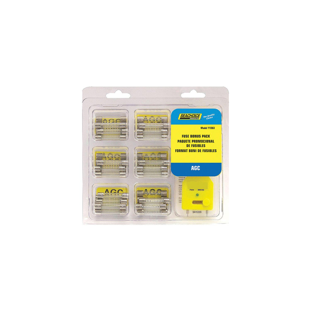 AGC Fuse Bonus Pack, Contains 60 Assorted AGC Fuses & Tester