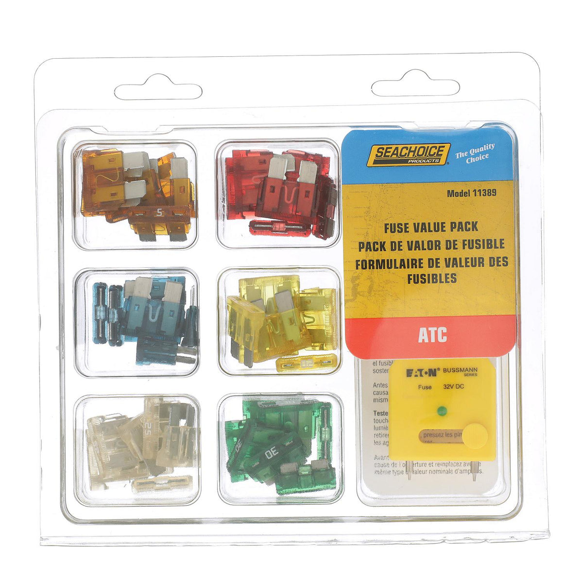 ATC Fuse Value Pack, 42 Assorted ATC Fuses & Tester