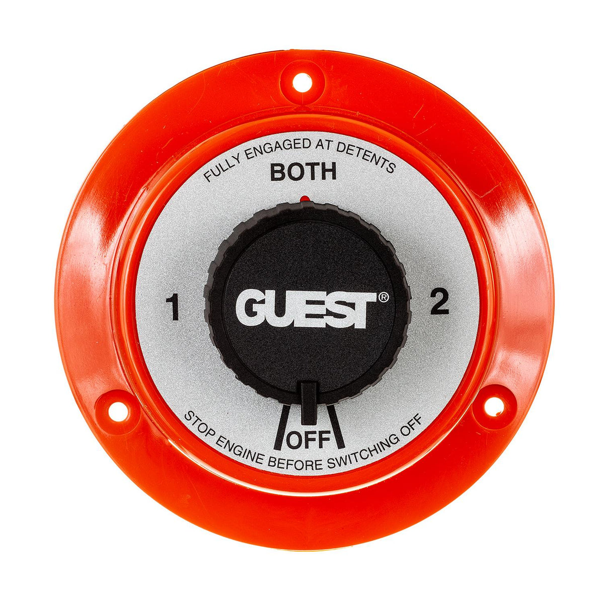 Battery Select Switch, 4 Positions 1/2/Both/Off, 5-1/2 in x 2-5/8in