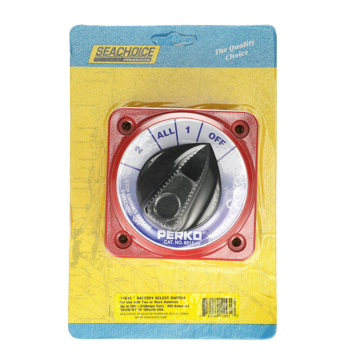 Battery Select Switch, Compact, Disconnect Isolator Cutoff, Dual, 12 -50V