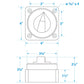 Battery Select Switch, Compact, Disconnect Isolator Cutoff, Dual, 12 -50V