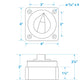 Battery Select Switch, Compact, Disconnect Isolator Cutoff, 12 -50V