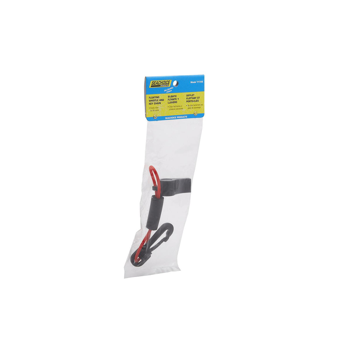 Whistle w/ Lanyard, Red/Black