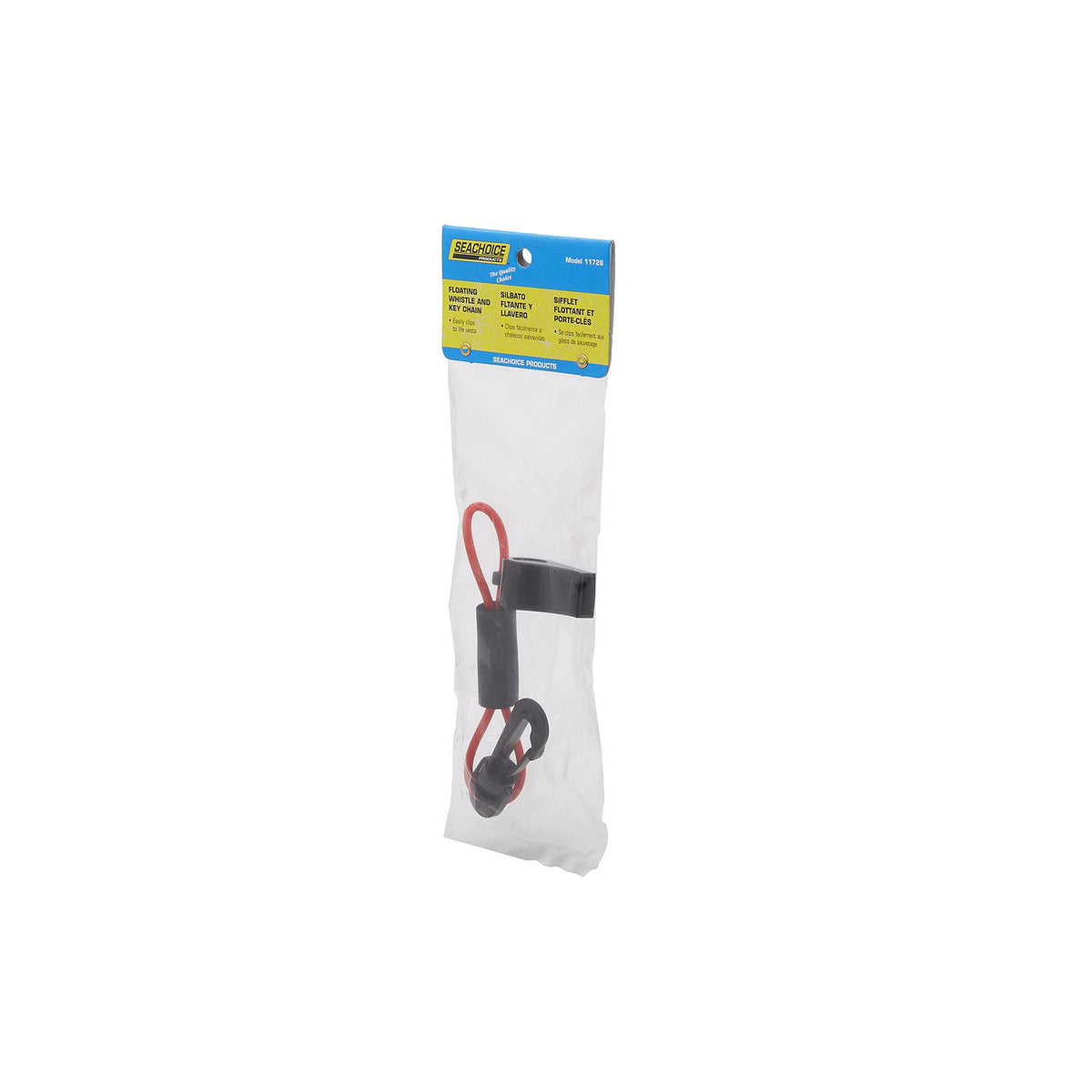 Whistle w/ Lanyard, Red/Black