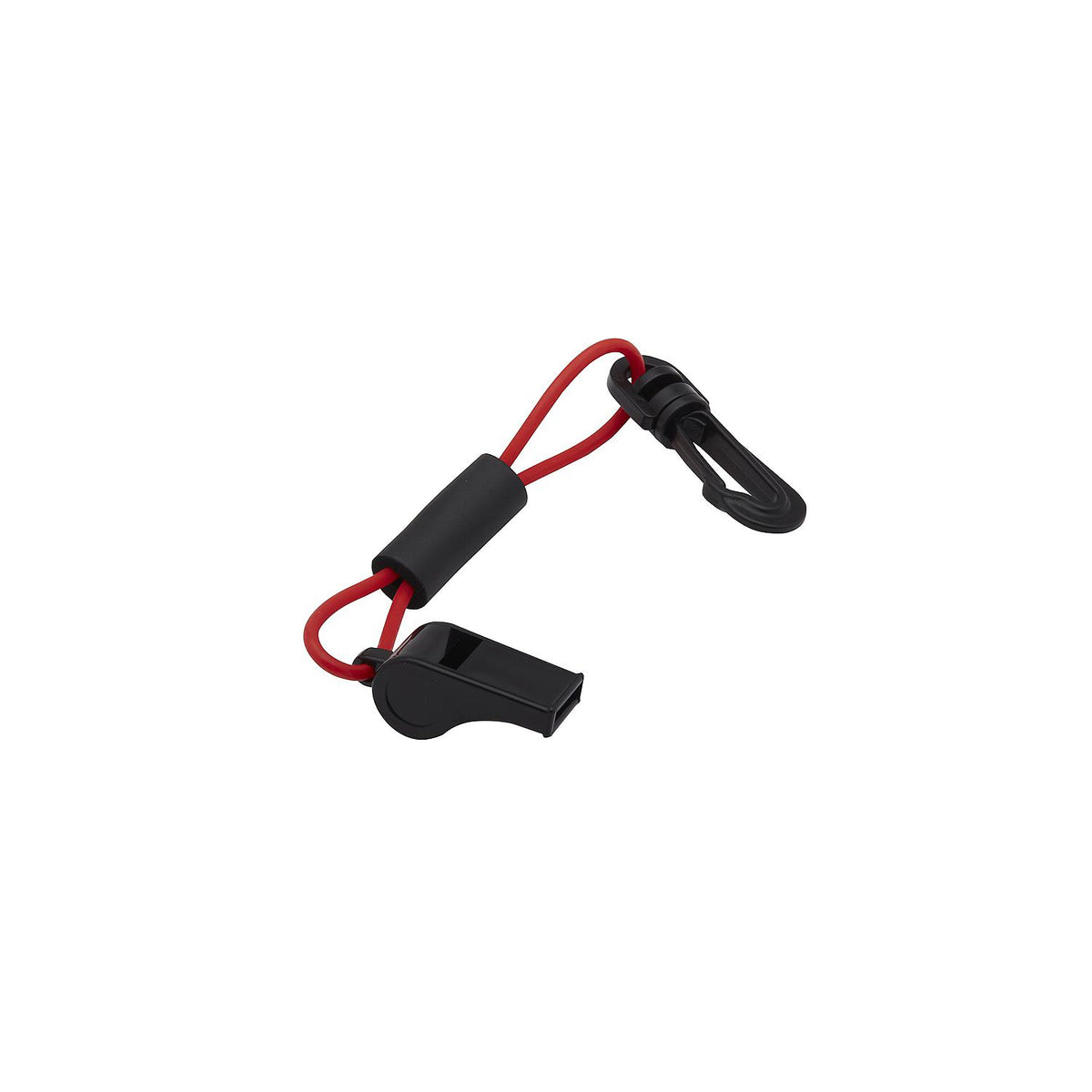 Whistle w/ Lanyard, Red/Black