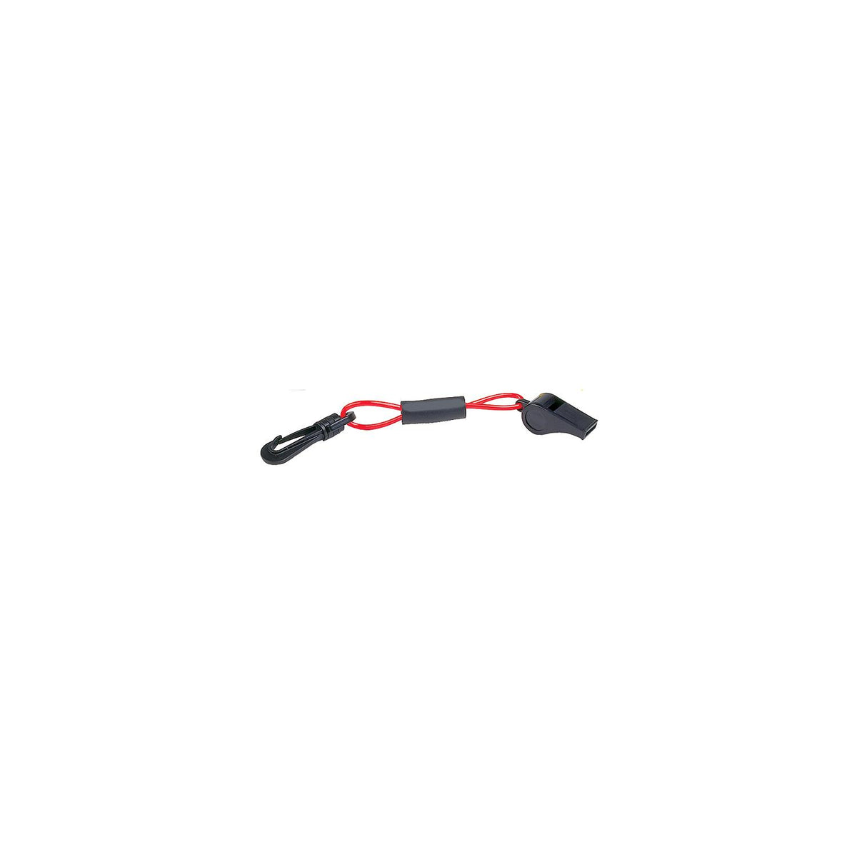 Whistle w/ Lanyard, Red/Black