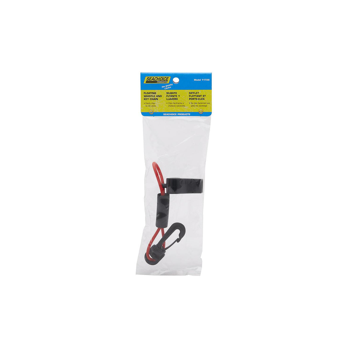 Whistle w/ Lanyard, Red/Black