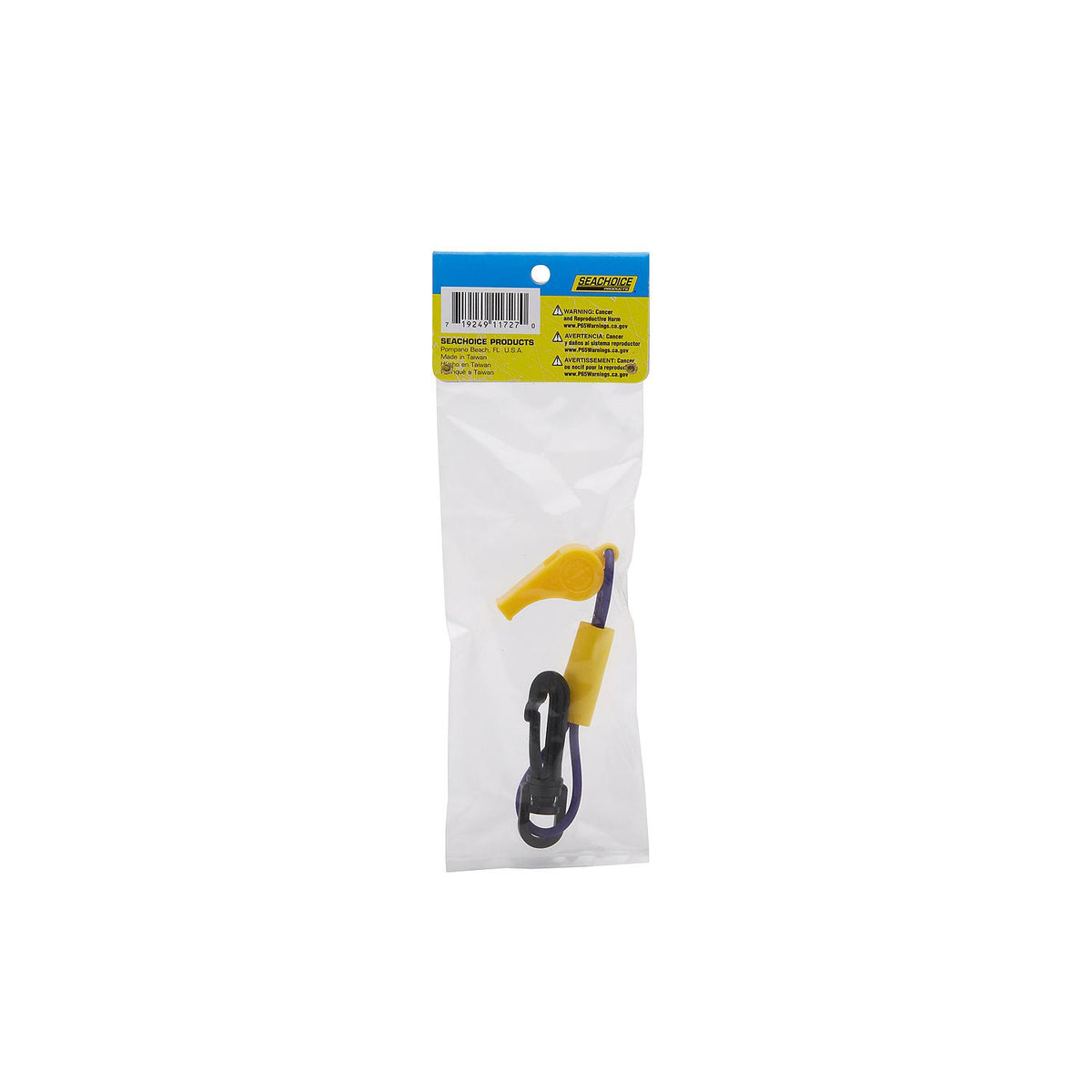 Whistle w/ Lanyard, Purple/Yellow