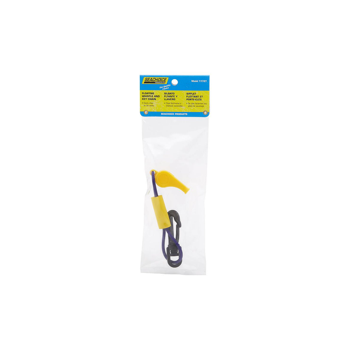 Whistle w/ Lanyard, Purple/Yellow