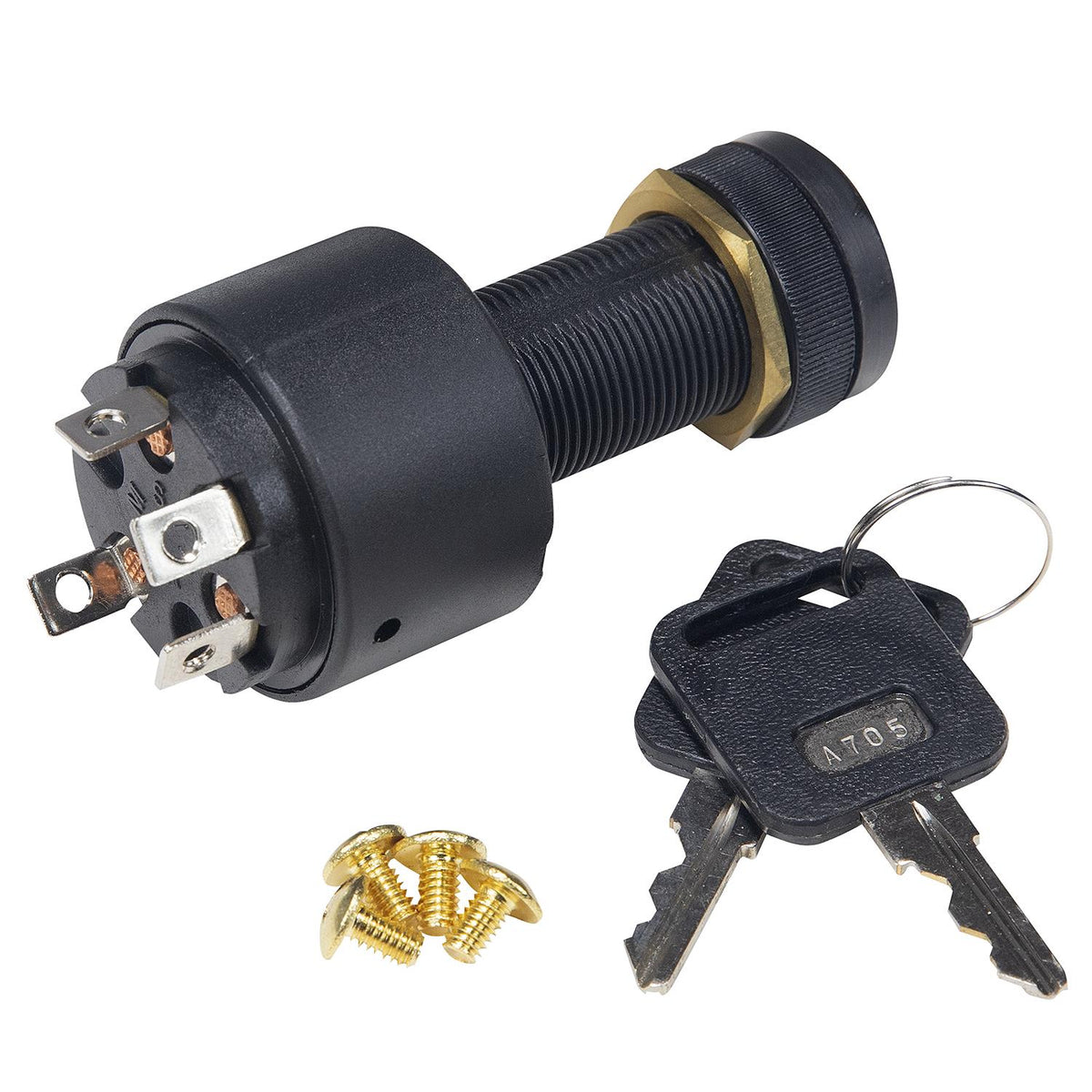 4 Position Starter Switch, Includes 2 Keys