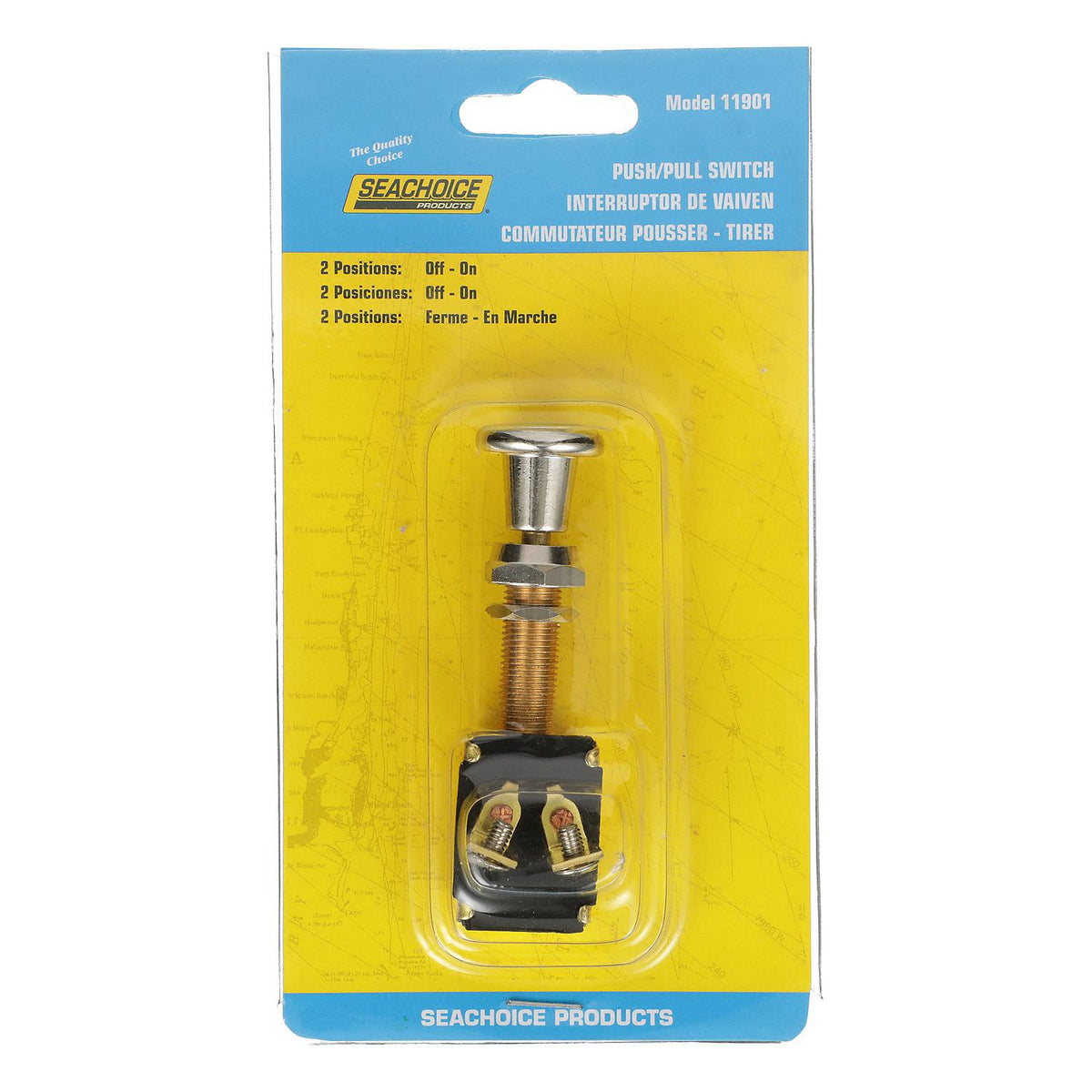Heavy Duty 2-Position Push-Pull Switch, On/Off