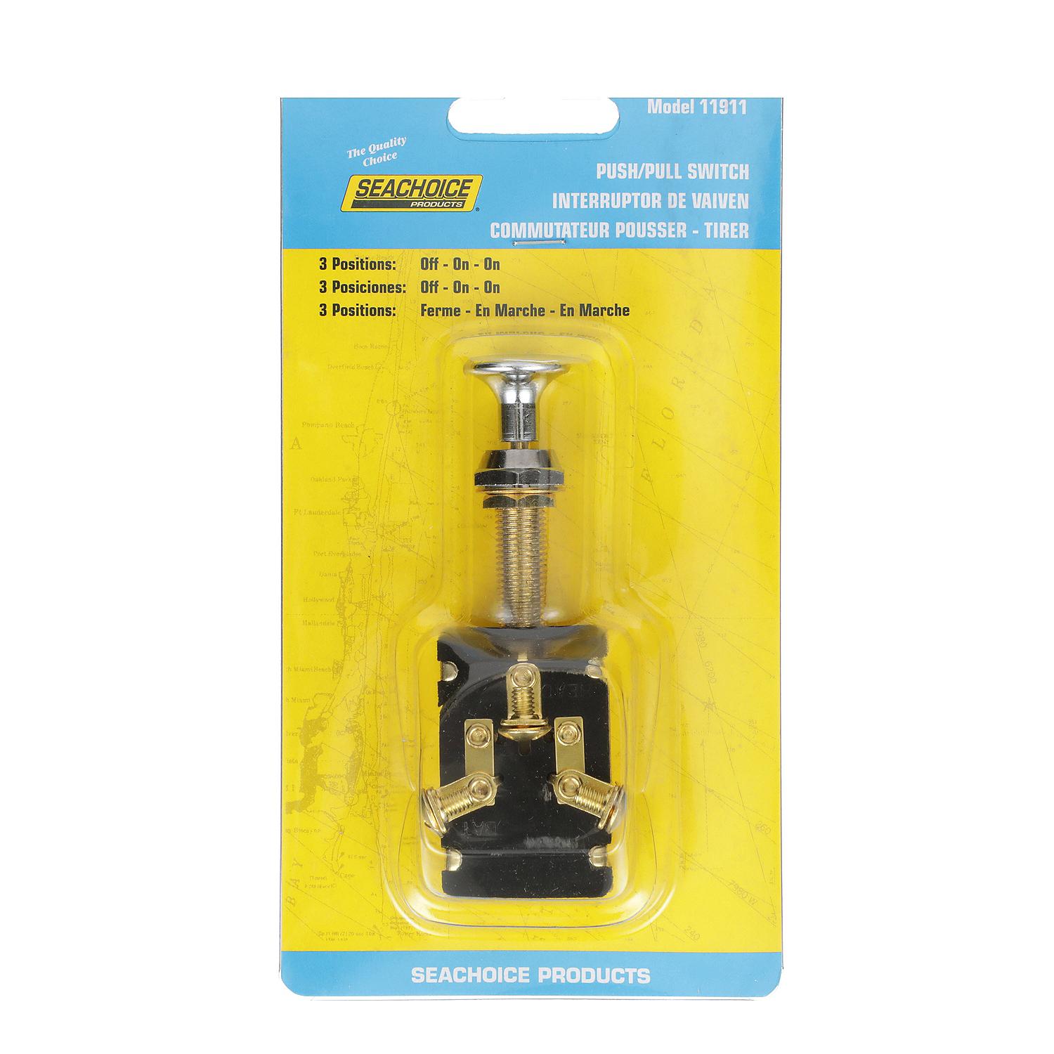 Heavy Duty 3-Position Push-Pull Switch